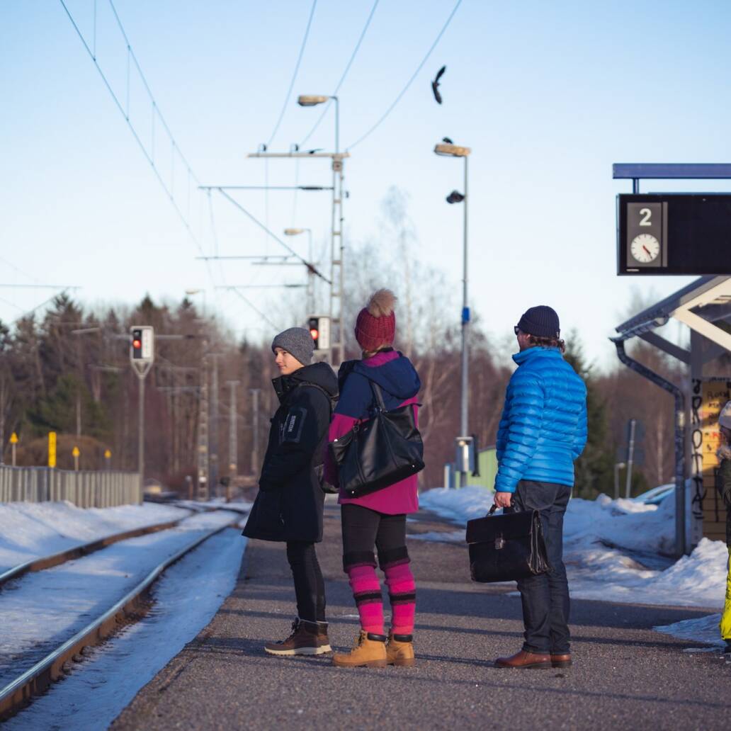 Valokuva: Siuntion juna-asema